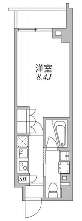 麻布十番駅 徒歩8分 2階の物件間取画像